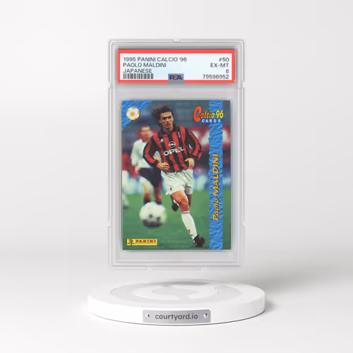 1995 Panini Calcio '96 #50 Paolo Maldini - Japanese (PSA 6 EX-MT)