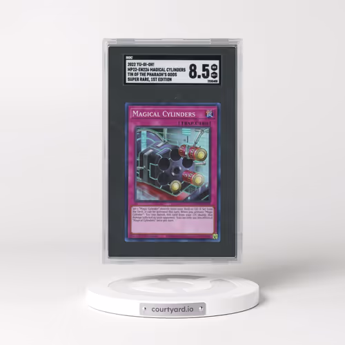 2022 Yu-Gi-Oh! Tin Of The Pharaoh's Gods #MP22-EN226 Magical Cylinders - Super Rare 1st Edition (SGC 8.5 NM-MT+)