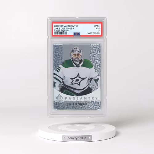 2022 SP Authentic Pageantry #P14 Jake Oettinger (PSA 7 NM)