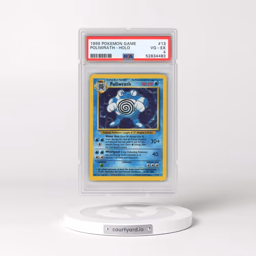 1999 Pokémon Game #13 Poliwrath - Holo (PSA 4 VG-EX)