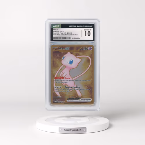 2023 Scarlet & Violet 151 - MEW EN #205/165 Mew ex - Gold Metal - Ultra-Premium Collection (CGC 10 G