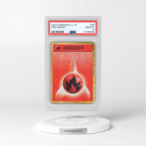2023 Pokémon Cll-Trading Card Game Classic Charizard & HO-Oh EX Deck #FIR Fire Energy (PSA 10 GEM MINT)
