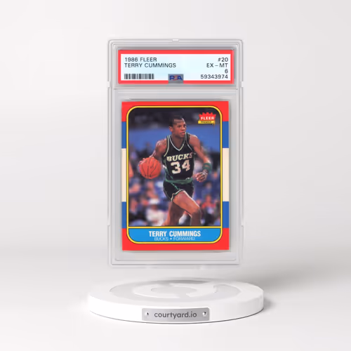 1986 Fleer #20 Terry Cummings (PSA 6 EX-MT)