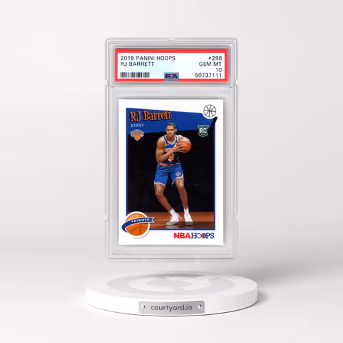 2019 Panini Hoops #298 RJ Barrett (PSA 10 GEM MINT)