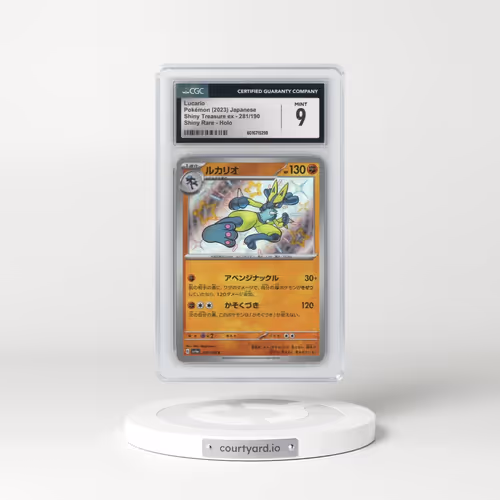 2023 Shiny Treasure ex #281/190 Lucario - Shiny Rare Holo (CGC 9 MINT)