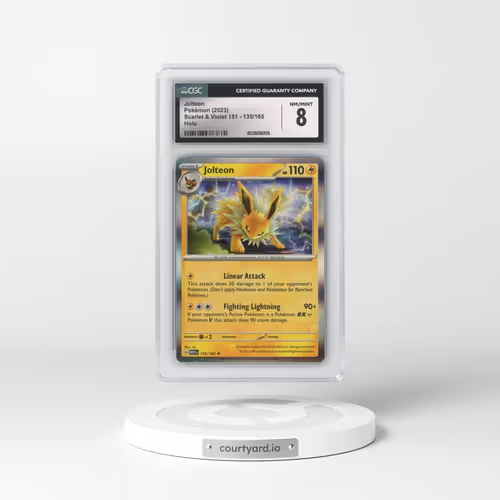 2023 Scarlet & Violet 151 - MEW EN #135/165 Jolteon - Holo (CGC 8 NM-MT)