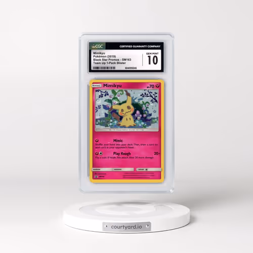 2016 Black Star Promos - Sun & Moon #SM163 Mimikyu - C. Holo Team Up Single Pack Blisters (CGC 10 GEM MINT)