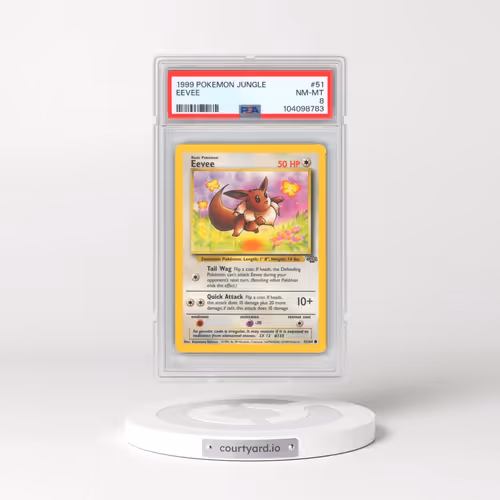 1999 Pokémon Jungle #51 Eevee (PSA 8 NM-MT)