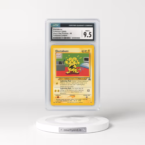 1999 Black Star Promos #46 Electabuzz - Pokémon League (CGC 9.5 MINT+)