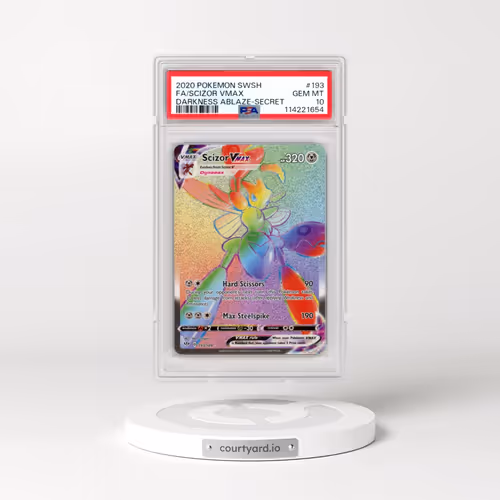 2020 Pokémon Sword & Shield Darkness Ablaze #193 Scizor Vmax - Full Art Secret (PSA 10 GEM MINT)