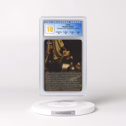 2022 Kryptik Genesis Lore - Kicks - #8/100 Livia (CGC 10 PRISTINE)