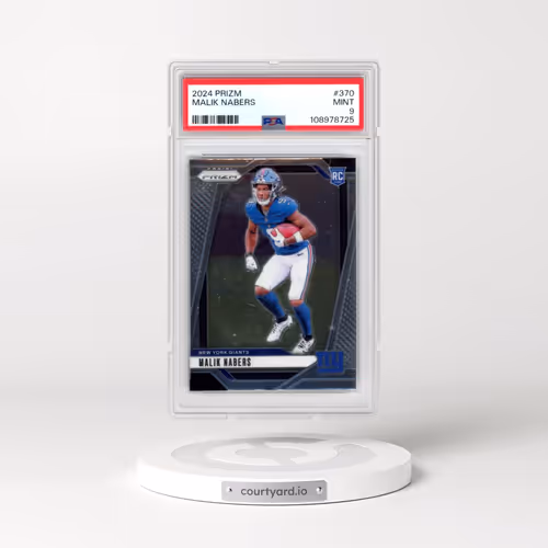 2024 Panini Prizm #370 Malik Nabers (PSA 9 MINT)