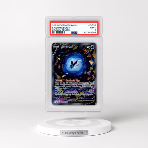 2023 Pokémon Sword and Shield Crown Zenith #GG39 Lumineon V - Holo Full Art (PSA 9 MINT)