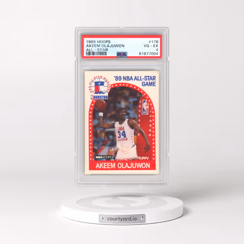 1989 Hoops #178 Akeem Olajuwon - All-Star (PSA 4 VG-EX)