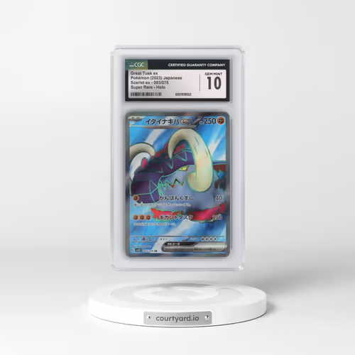 2023 Scarlet ex #093/078 Great Tusk ex - Super Rare Holo (CGC 10 GEM MINT)