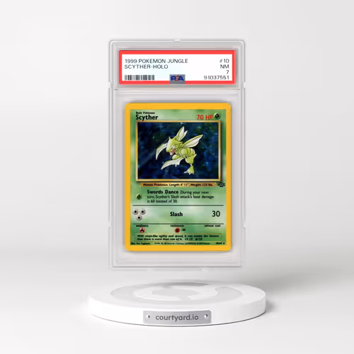 1999 Pokémon Jungle #10 Scyther - Holo (PSA 7 NM)