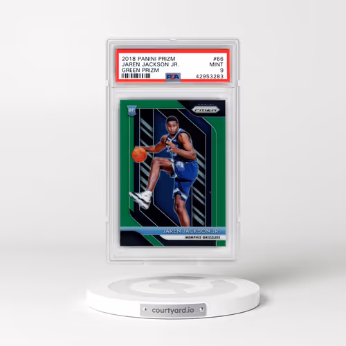 2018 Panini Prizm #66 Jaren Jackson Jr. - Green Prizm (PSA 9 MINT)