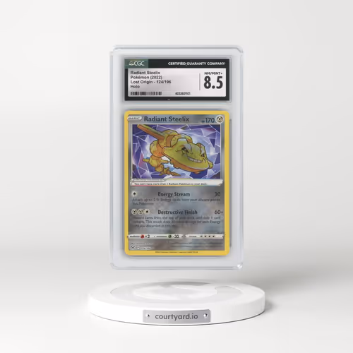 2022 Lost Origin #124/196 Radiant Steelix - Holo (CGC 8.5 NM-MT+)