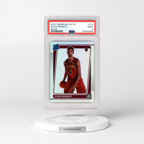 2021 Panini Donruss Optic #175 Evan Mobley - Holo (PSA 9 MINT)