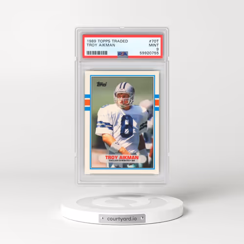 1989 Topps Traded #70T Troy Aikman (PSA 9 MINT)