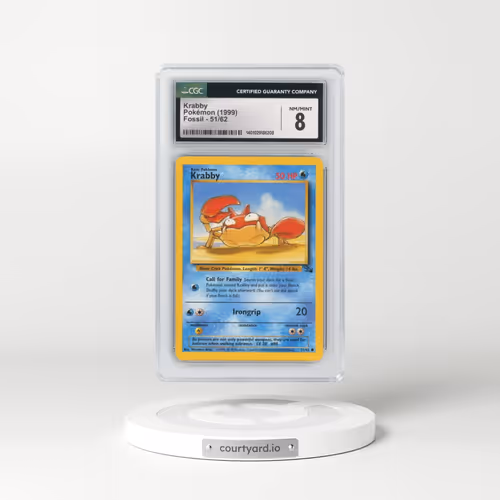 1999 Fossil #51/62 Krabby (CGC 8 NM-MT)