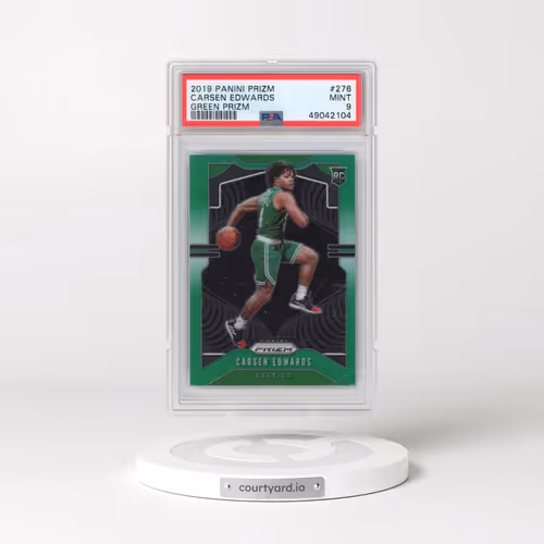 2019 Panini Prizm #276 Carsen Edwards - Green Prizm (PSA 9 MINT)