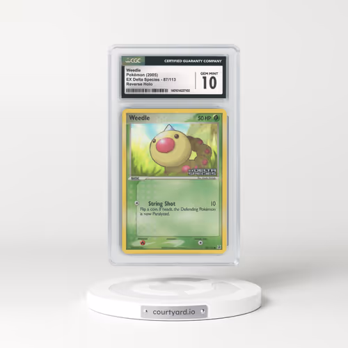 2005 EX Delta Species #87 Weedle - Holo (CGC 10 GEM MINT)