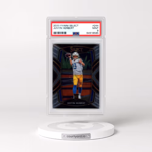 2020 Panini Select #244 Justin Herbert (PSA 9 MINT)