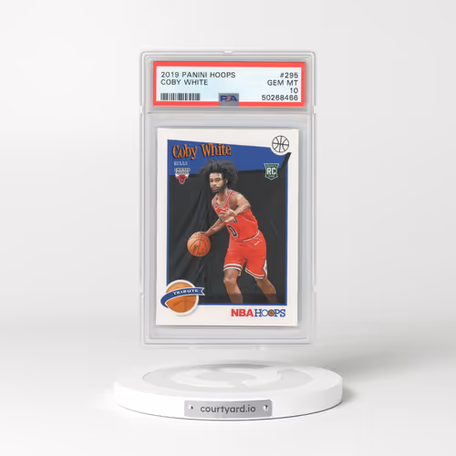 2019 Panini Hoops #295 Coby White (PSA 10 GEM MINT)