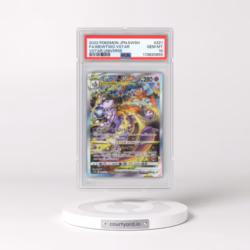 2022 Pokémon Sword & Shield Vstar Universe #221 Mewtwo Vstar - Full Art (PSA 10 GEM MINT)