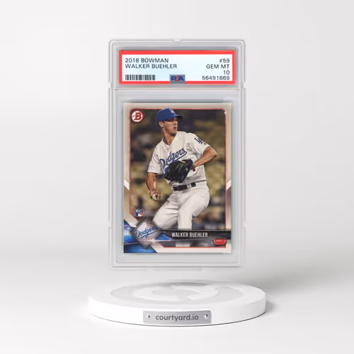 2018 Bowman #59 Walker Buehler (PSA 10 GEM MINT)