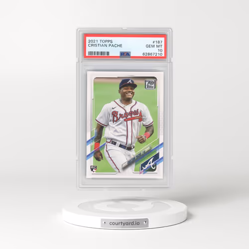 2021 Topps #187 Cristian Pache (PSA 10 GEM MINT)