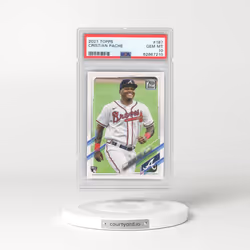 2021 Topps #187 Cristian Pache (PSA 10 GEM MINT)