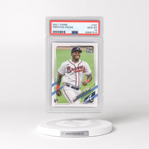 2021 Topps #187 Cristian Pache (PSA 10 GEM MINT)
