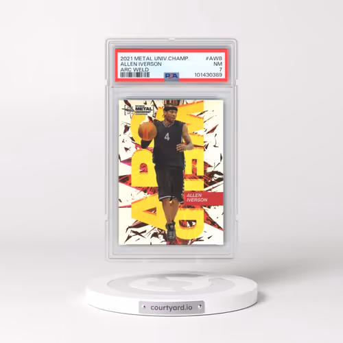 2021 Skybox Metal Universe Champions Arc Weld #AW8 Allen Iverson (PSA 7 NM)