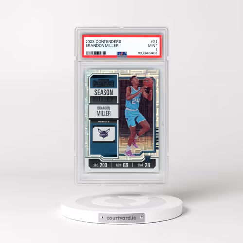 2023 Panini Contenders #24 Brandon Miller (PSA 9 MINT)