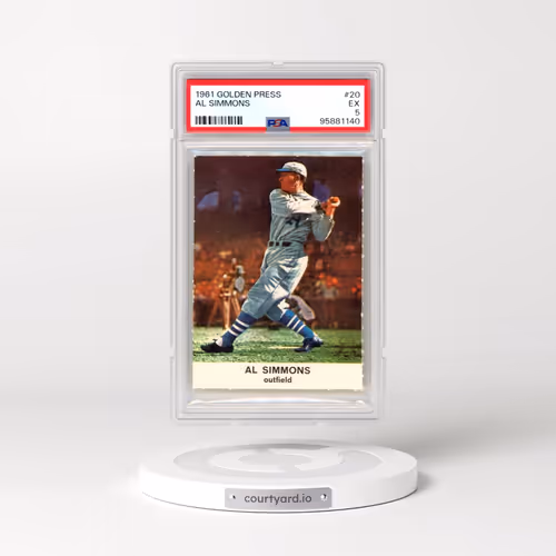1961 Golden Press #20 Al Simmons (PSA 5 EX)