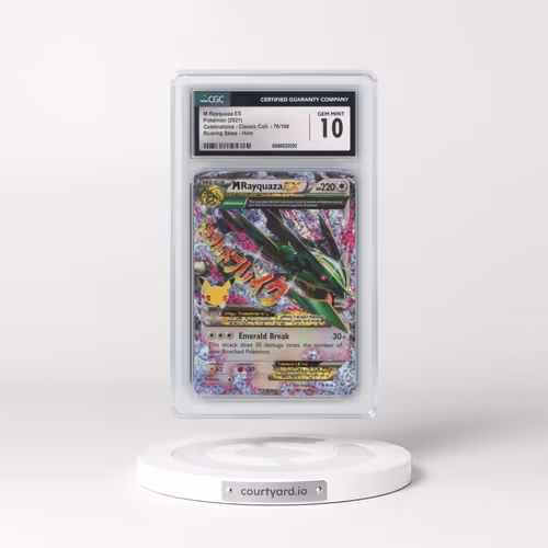 2021 Celebrations - Classic Collection #76/108 M Rayquaza EX - Roaring Skies Holo (CGC 10 GEM MINT)