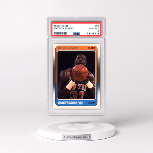 1988 Fleer #80 Patrick Ewing (PSA 8 NM-MT)