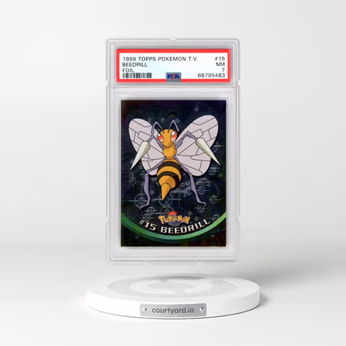 1999 Topps Pokémon TV #15 Beedrill - Foil (PSA 7 NM)