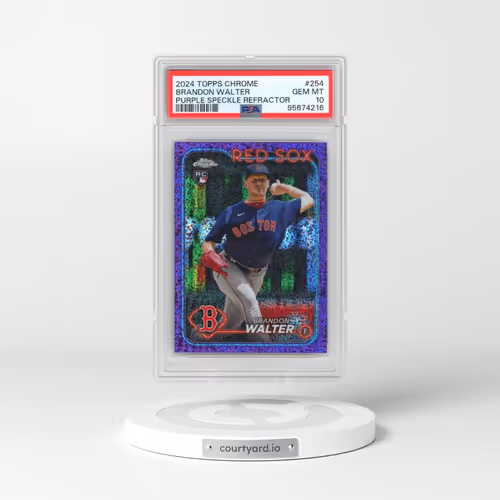 2024 Topps Chrome #254 Brandon Walter - Purple Speckle Refractor (PSA 10 GEM MINT)