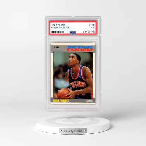 1987 Fleer #106 Isiah Thomas (PSA 7 NM)