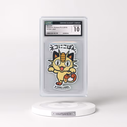 2018 Pokémon Stickers Pt.2 (2018 B-Side Label) - Japanese Meowth (CGC 10 GEM MINT)