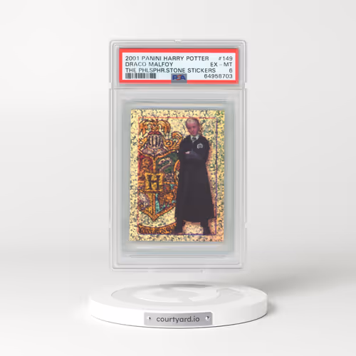 2001 Panini Harry Potter #149 Draco Malfoy - The Philosophers Stone Stickers (PSA 6 EX-MT)