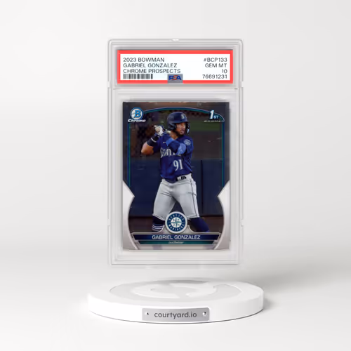 2023 Bowman Chrome Prospects #BCP133 Gabriel Gonzalez (PSA 10 GEM MINT)