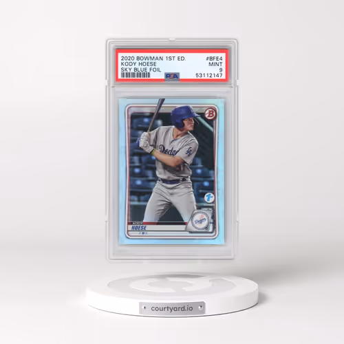 2020 Bowman 1st Edition #BFE4 Kody Hoese - Sky Blue Foil (PSA 9 MINT)