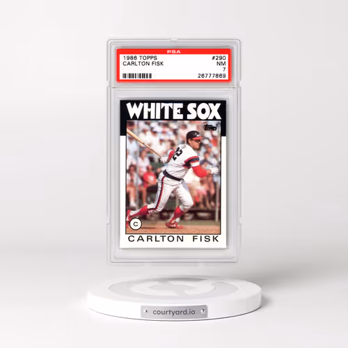 1986 Topps #290 Carlton Fisk (PSA 7 NM)