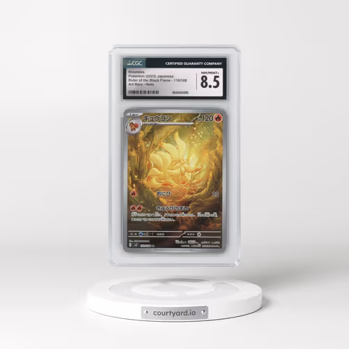 2023 Ruler of the Black Flame #110/108 Ninetales - Art Rare (CGC 8.5 NM-MT+)