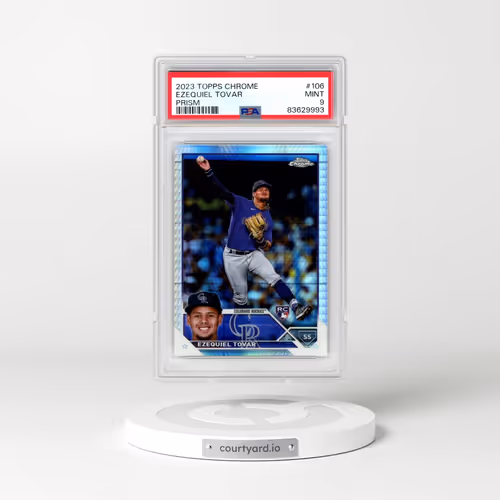 2023 Topps Chrome #106 Ezequiel Tovar - Prism Refractor (PSA 9 MINT)