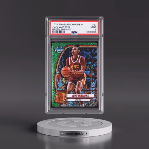 2024 Bowman Chrome University #37 Juju Watkins - Green Shimmer (PSA 9 MINT)